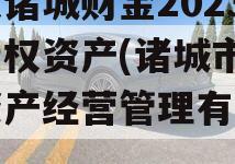 山东诸城财金2023年债权资产(诸城市财金资产经营管理有限公司)