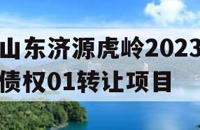 山东济源虎岭2023债权01转让项目