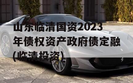 山东临清国资2023年债权资产政府债定融(临清投资)