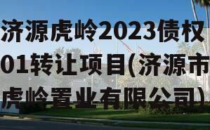 济源虎岭2023债权01转让项目(济源市虎岭置业有限公司)