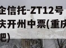 央企信托-ZT12号重庆开州中票(重庆信托吧)