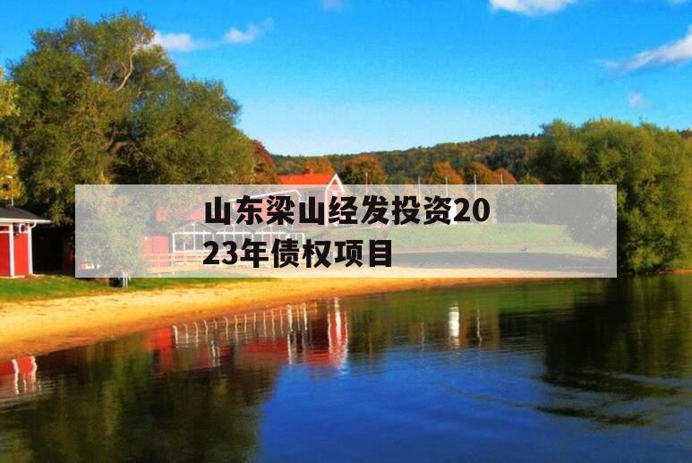 山东梁山经发投资2023年债权项目