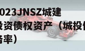 2023JNSZ城建投资债权资产（城投债务率）