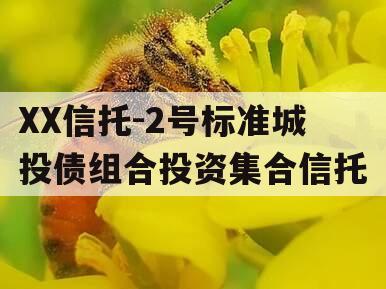 XX信托-2号标准城投债组合投资集合信托