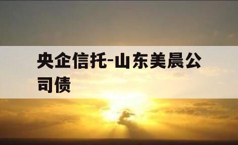 央企信托-山东美晨公司债