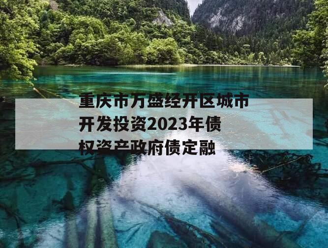 重庆市万盛经开区城市开发投资2023年债权资产政府债定融