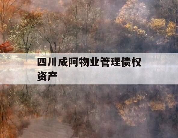 四川成阿物业管理债权资产