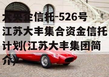 大央企信托-526号江苏大丰集合资金信托计划(江苏大丰集团简介)