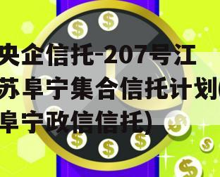 央企信托-207号江苏阜宁集合信托计划(阜宁政信信托)