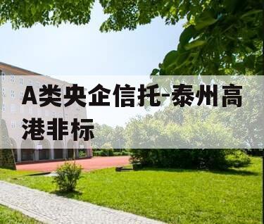 A类央企信托-泰州高港非标