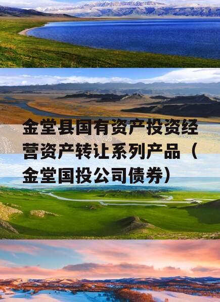 金堂县国有资产投资经营资产转让系列产品（金堂国投公司债券）