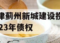 天津蓟州新城建设投资2023年债权