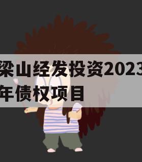 梁山经发投资2023年债权项目