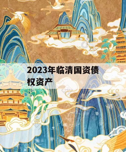 2023年临清国资债权资产