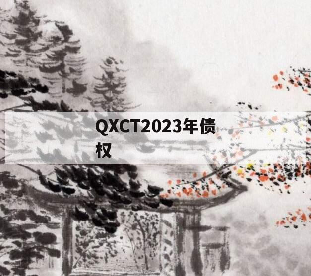 QXCT2023年债权