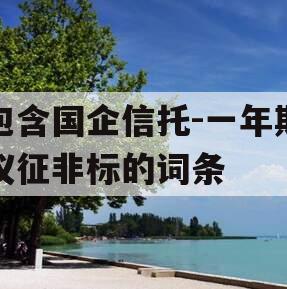 包含国企信托-一年期仪征非标的词条