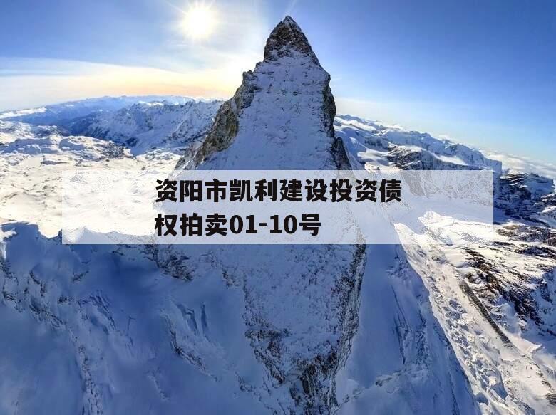 资阳市凯利建设投资债权拍卖01-10号
