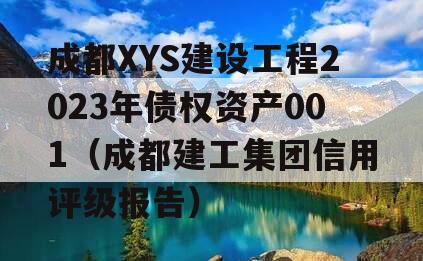 成都XYS建设工程2023年债权资产001（成都建工集团信用评级报告）