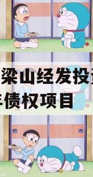山东梁山经发投资2023年债权项目