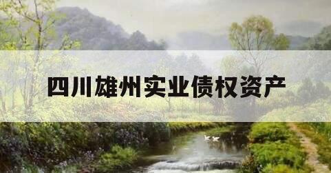 四川雄州实业债权资产