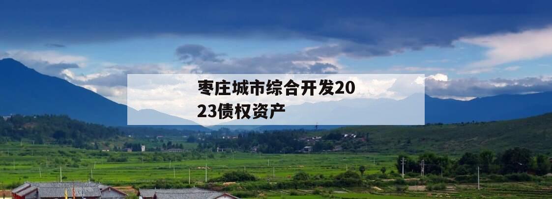 枣庄城市综合开发2023债权资产