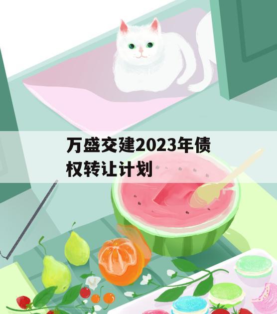 万盛交建2023年债权转让计划