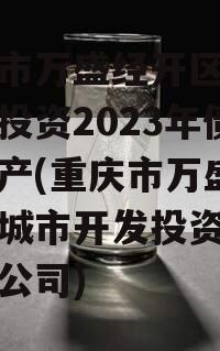 重庆市万盛经开区城市开发投资2023年债权资产(重庆市万盛经开区城市开发投资集团有限公司)