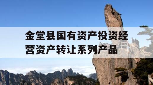 金堂县国有资产投资经营资产转让系列产品