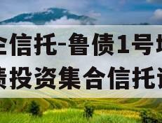 国企信托-鲁债1号城投债投资集合信托计划