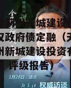天津蓟州新城建设投资债权政府债定融（天津蓟州新城建设投资有限公司 评级报告）