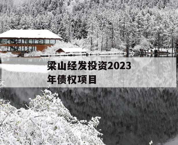 梁山经发投资2023年债权项目