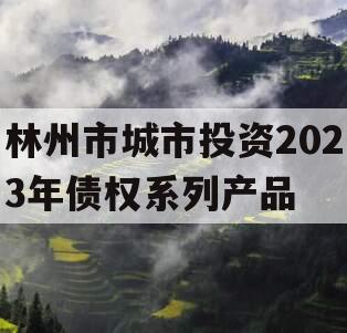 林州市城市投资2023年债权系列产品