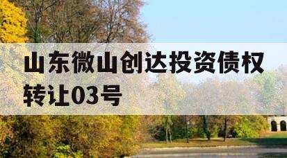 山东微山创达投资债权转让03号