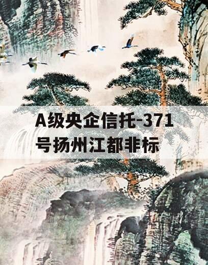 A级央企信托-371号扬州江都非标