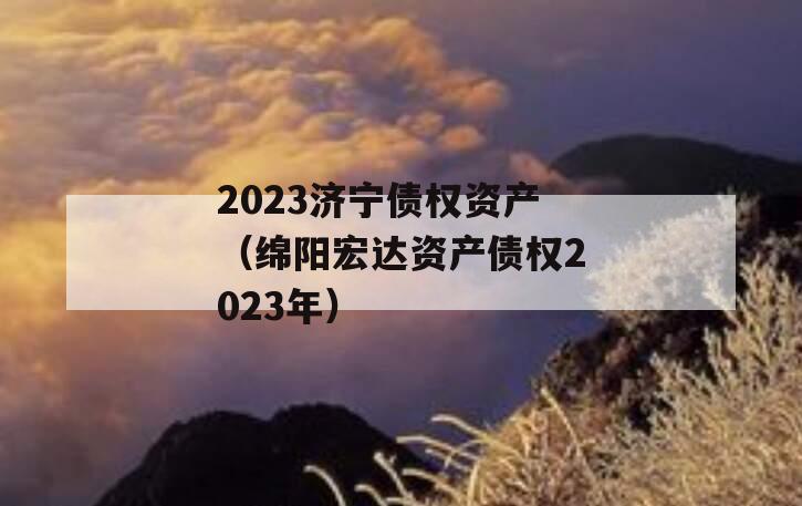 2023济宁债权资产（绵阳宏达资产债权2023年）
