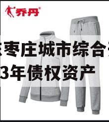 山东枣庄城市综合开发2023年债权资产