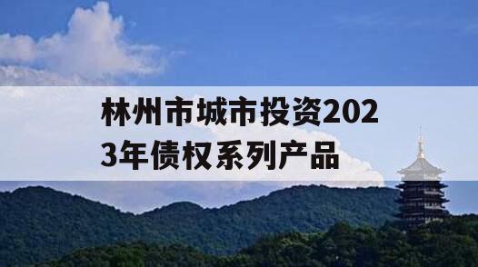 林州市城市投资2023年债权系列产品
