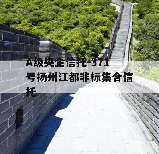 A级央企信托-371号扬州江都非标集合信托
