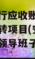 安徽乐行应收账款债权凭证流转项目(安徽乐行集团领导班子)