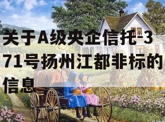 关于A级央企信托-371号扬州江都非标的信息
