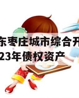 山东枣庄城市综合开发2023年债权资产