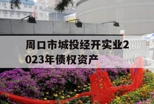 周口市城投经开实业2023年债权资产