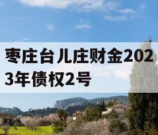枣庄台儿庄财金2023年债权2号
