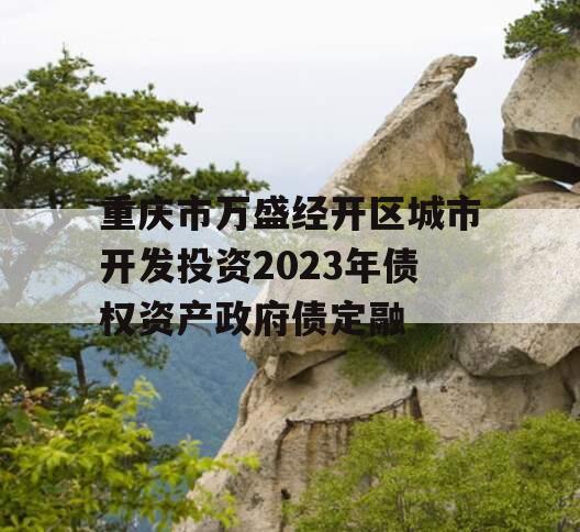 重庆市万盛经开区城市开发投资2023年债权资产政府债定融