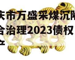 重庆市万盛采煤沉陷区综合治理2023债权资产