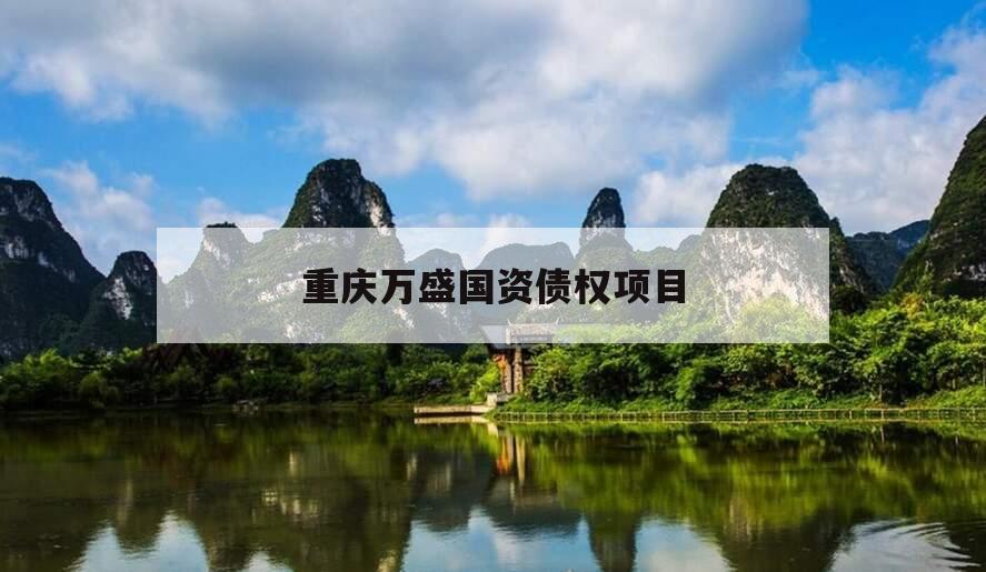 重庆万盛国资债权项目 重庆万盛国资债权项目