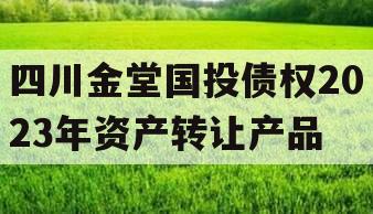 四川金堂国投债权2023年资产转让产品