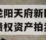 四川龙阳天府新区建设投资债权资产拍卖
