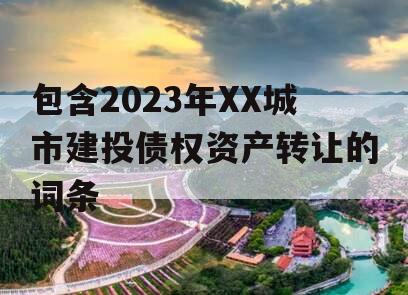 包含2023年XX城市建投债权资产转让的词条