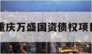 重庆万盛国资债权项目